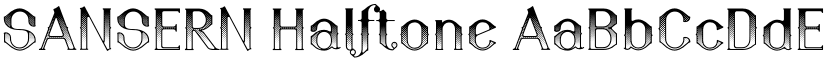SANSERN Halftone font