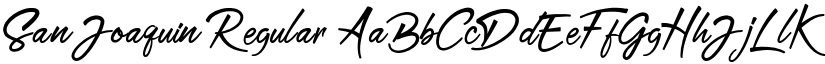 San Joaquin Regular font