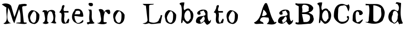 Monteiro Lobato font
