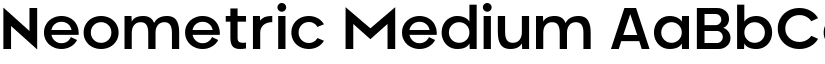 Neometric Medium font