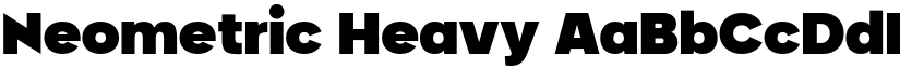 Neometric Heavy font