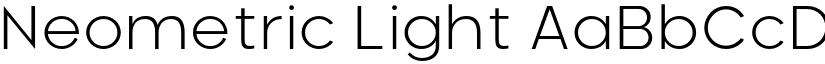 Neometric Light font