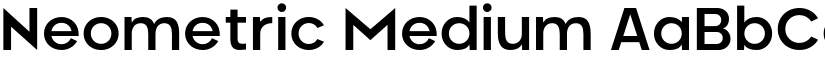 Neometric Medium font