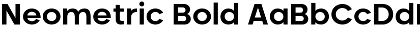 Neometric Bold font