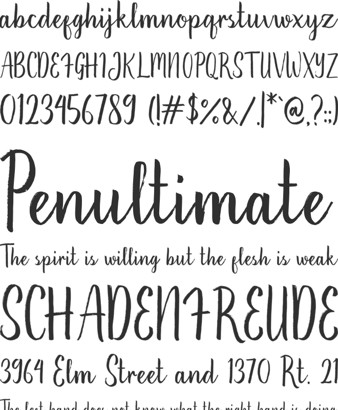 Hikerstone Straight font preview