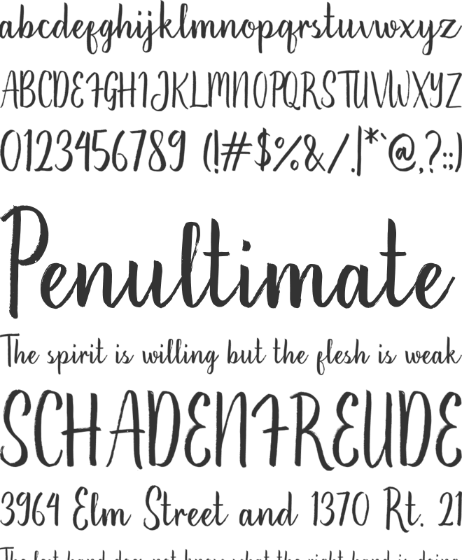 Hikerstone Straight font preview