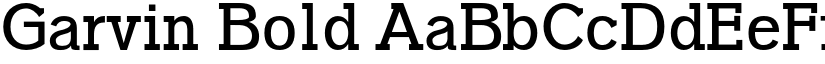 Garvin Bold font