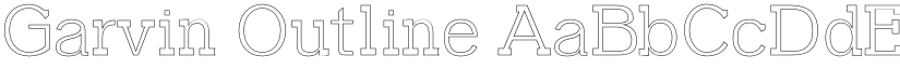 Garvin Outline font