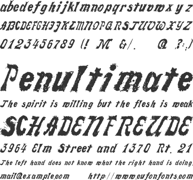 LL Faktotum font preview