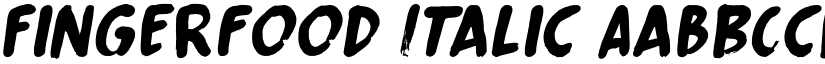 Fingerfood Italic font