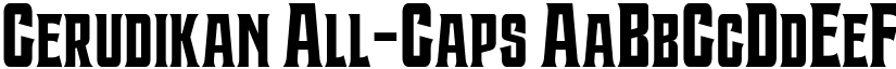 Cerudikan All-Caps font