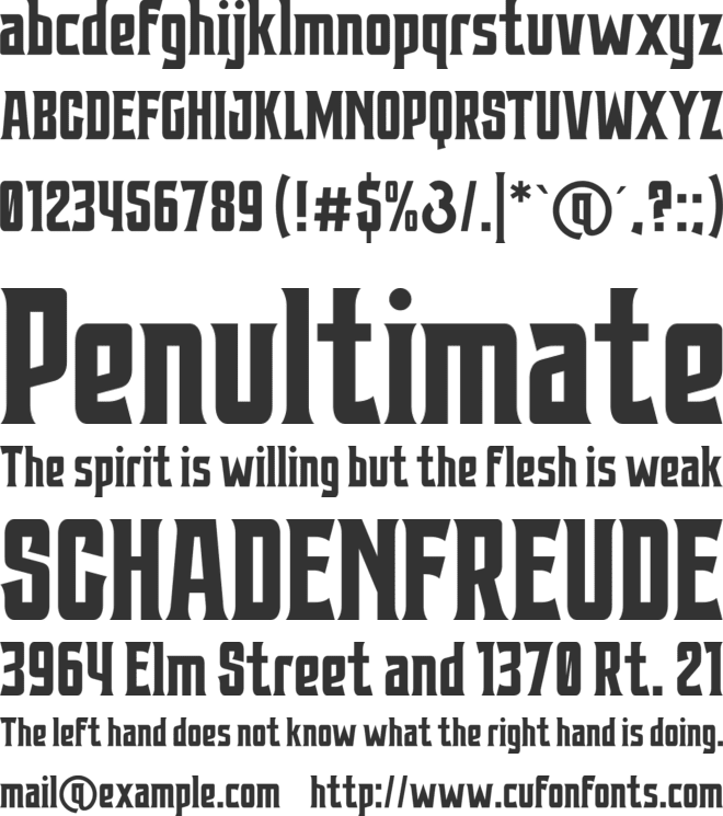 Cerudikan font preview