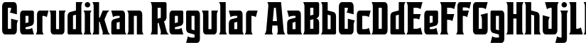 Cerudikan Regular font