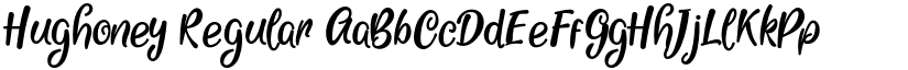 Hughoney Regular font
