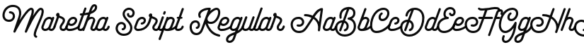 Maretha Script Regular font