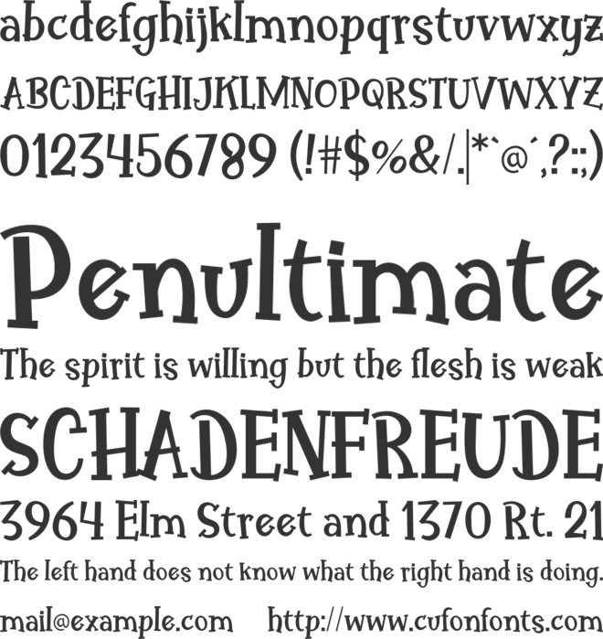 Philosofiya font preview