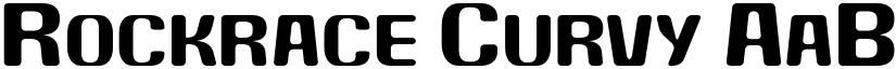 Rockrace Curvy font