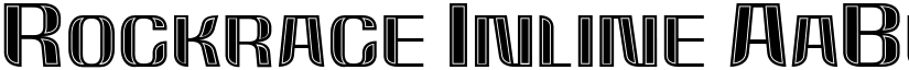 Rockrace Inline font