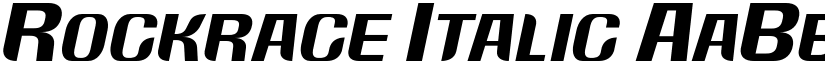 Rockrace Italic font