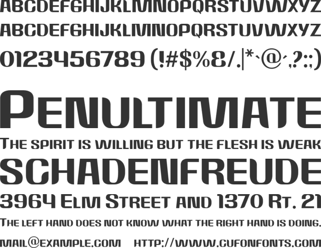 Rockrace font preview