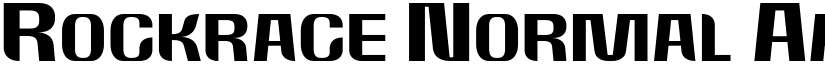 Rockrace Normal font