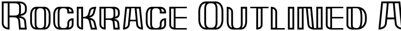 Rockrace Outlined font