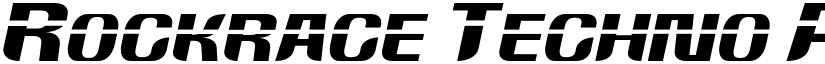 Rockrace Techno font
