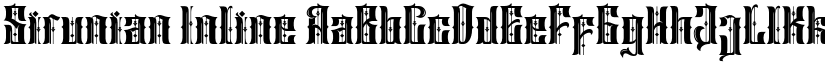 Sirunian Inline font