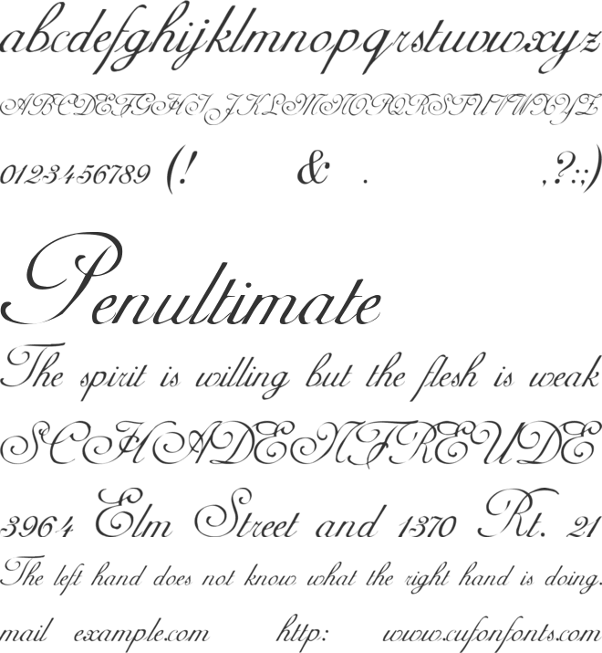 AdineKirnberg font preview