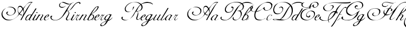 AdineKirnberg Regular font