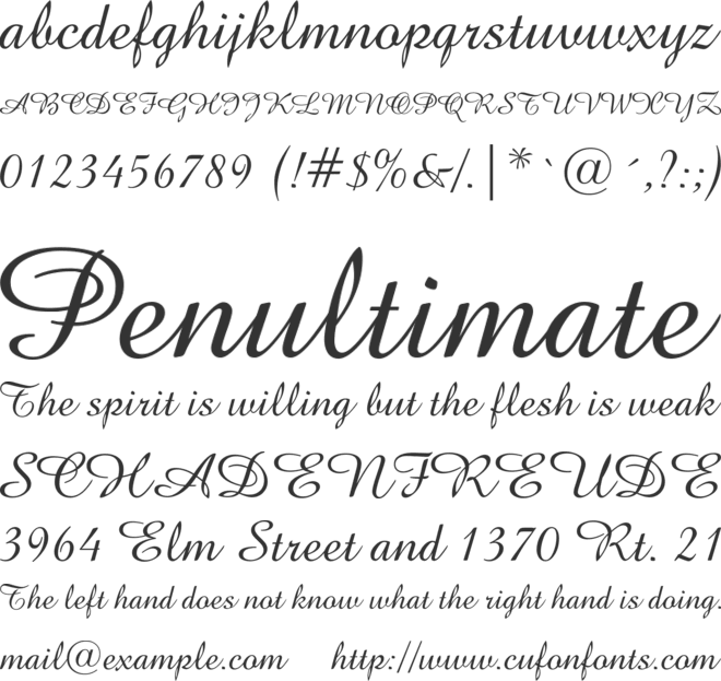 00717 font preview