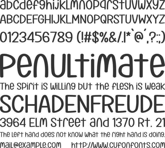 Klimaschutz font preview