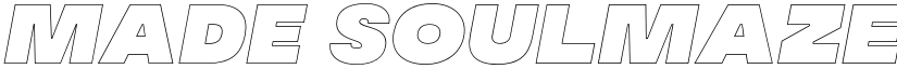MADE Soulmaze Outline Italic font