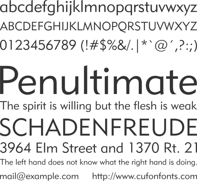 Geometr415 Lt BT font preview