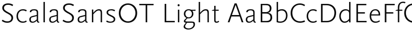ScalaSansOT Light font