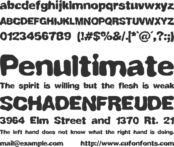 Fully Completely BRK font preview