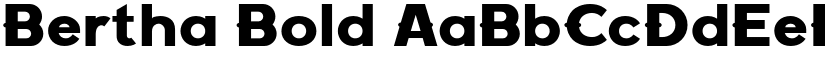Bertha Bold font