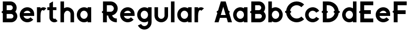 Bertha Regular font