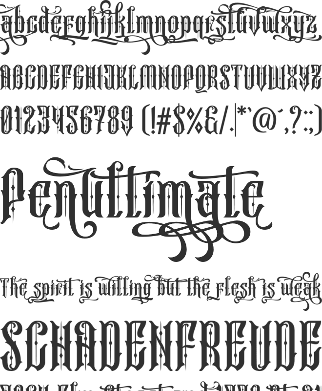 Katheryna font preview