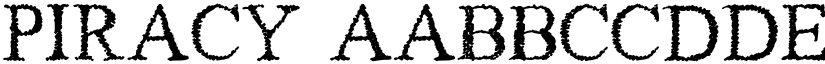 Piracy font