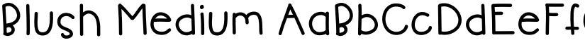 Blush Medium font