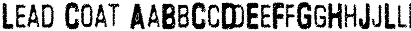Lead Coat font