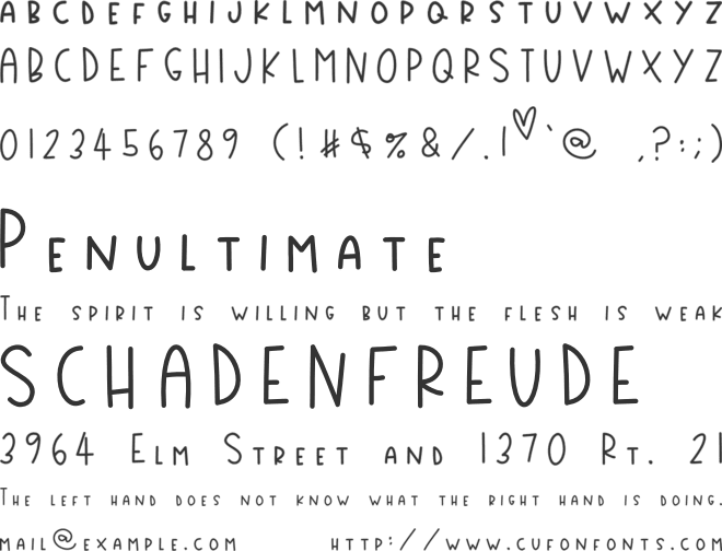 CountryMarket font preview
