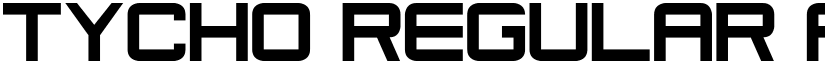 Tycho Regular font