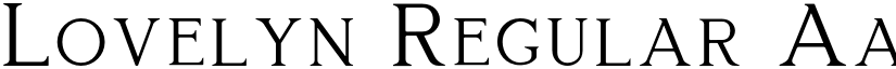 Lovelyn Regular font