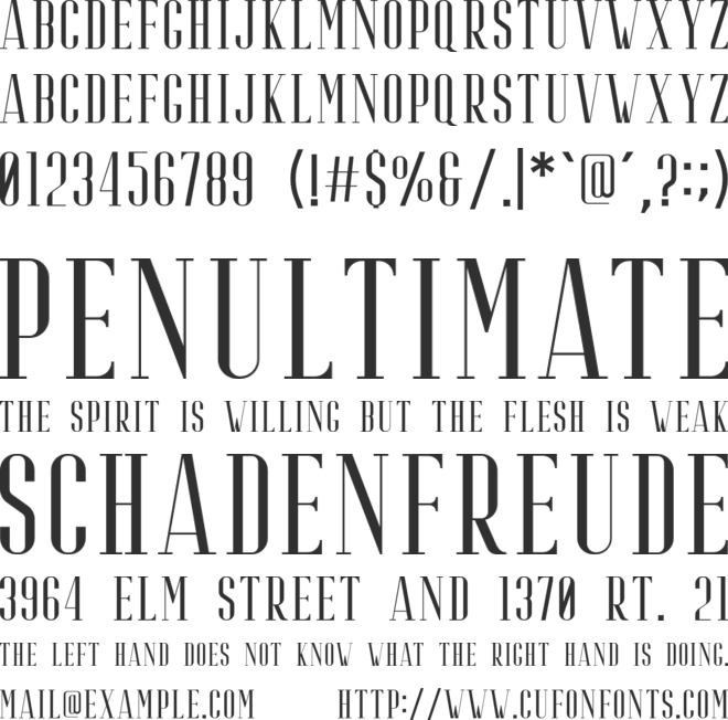 Riffle font preview