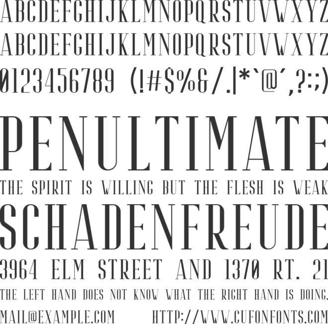 Riffle font preview