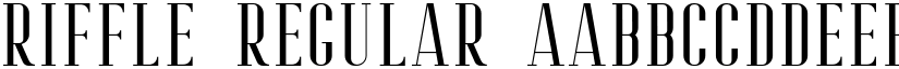 Riffle Regular font