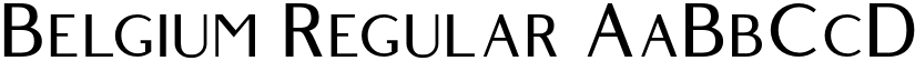Belgium Regular font