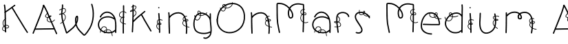 KAWalkingOnMars Medium font